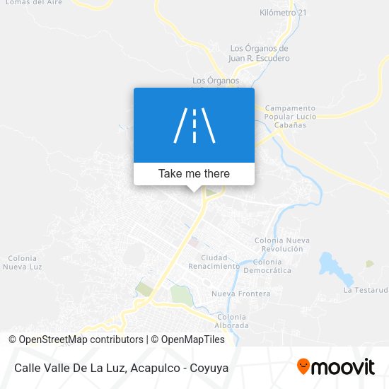 Calle Valle De La Luz map