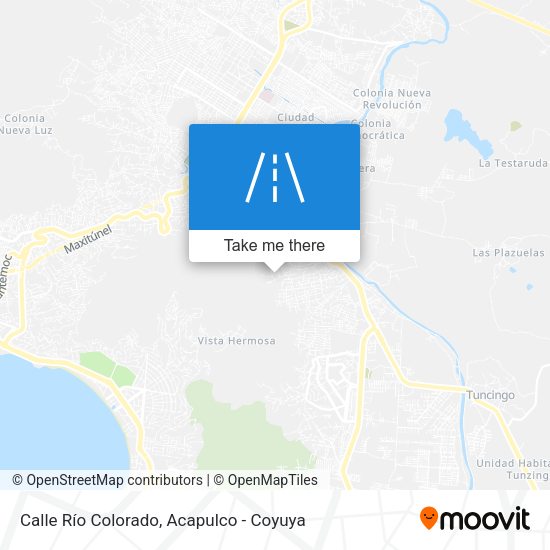 Mapa de Calle Río Colorado