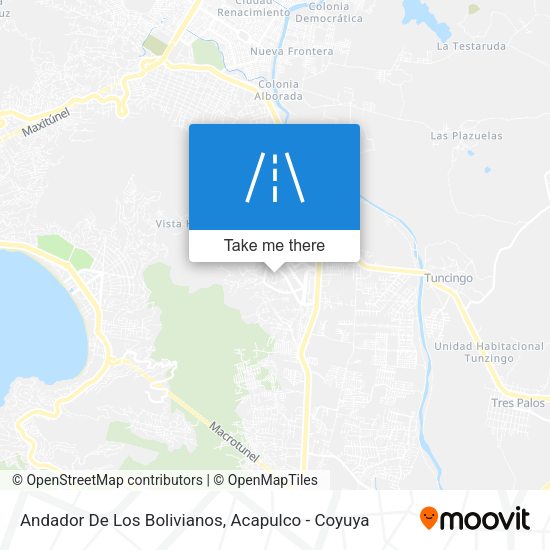 Mapa de Andador De Los Bolivianos