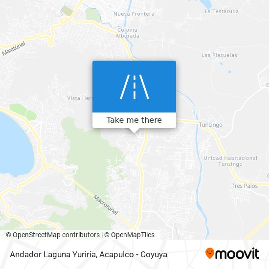 Andador Laguna Yuriria map