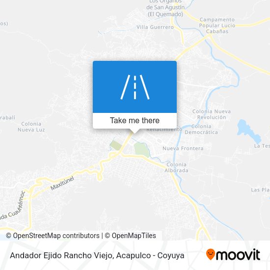 Andador Ejido Rancho Viejo map