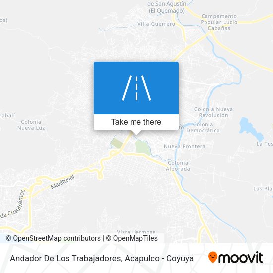 Mapa de Andador De Los Trabajadores