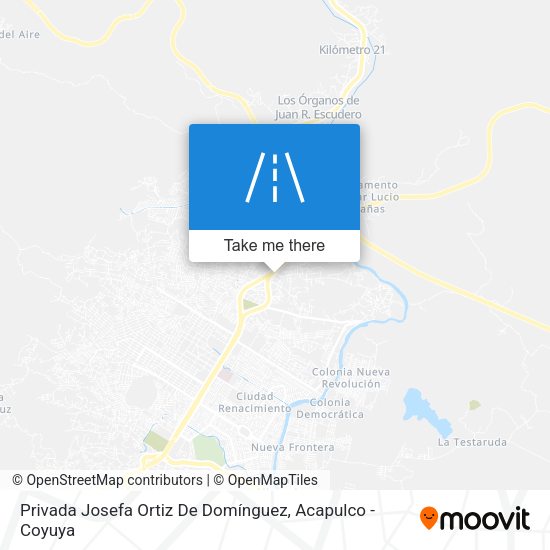 Mapa de Privada Josefa Ortiz De Domínguez