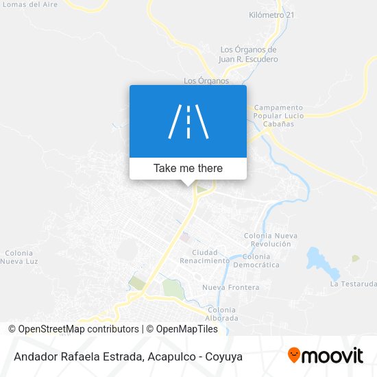 Andador Rafaela Estrada map