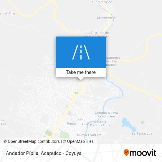 Mapa de Andador Pípila