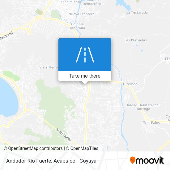 Mapa de Andador Río Fuerte
