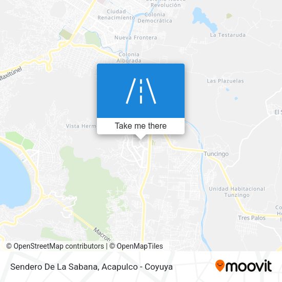 Mapa de Sendero De La Sabana