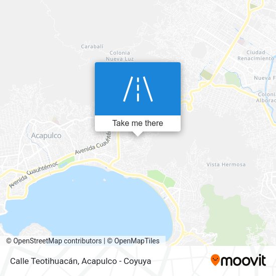 Calle Teotihuacán map