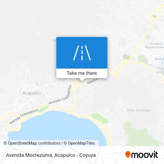 Mapa de Avenida Moctezuma
