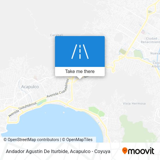 Andador Agustín De Iturbide map