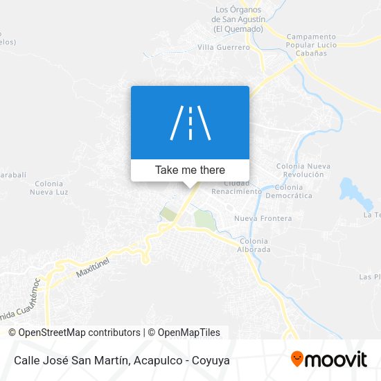 Mapa de Calle José San Martín