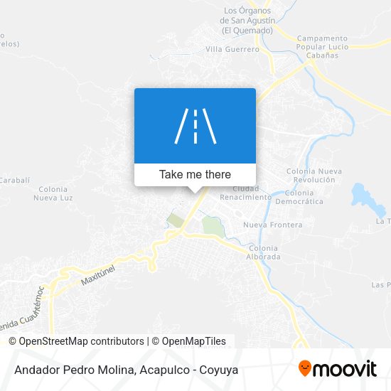 Andador Pedro Molina map