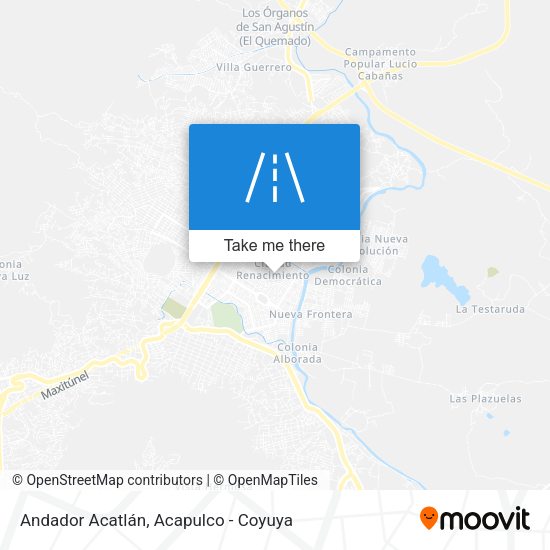 Andador Acatlán map