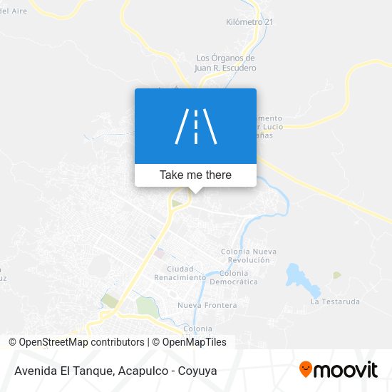 Mapa de Avenida El Tanque