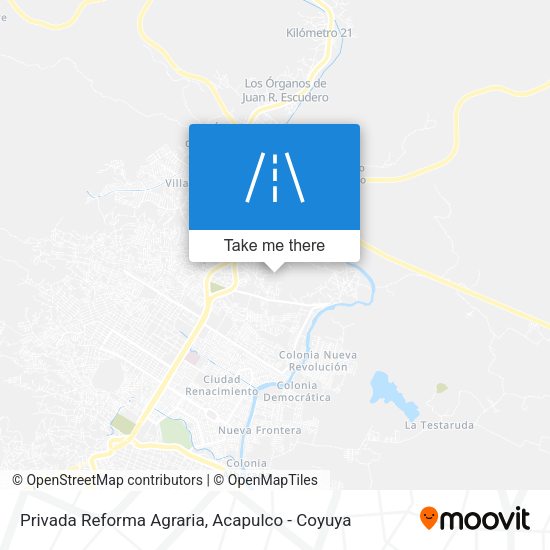 Privada Reforma Agraria map