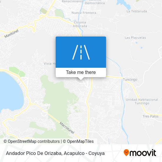 Andador Pico De Orizaba map