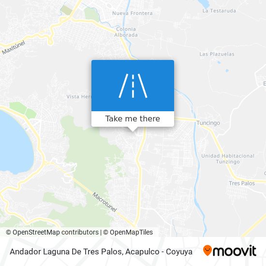 Mapa de Andador Laguna De Tres Palos