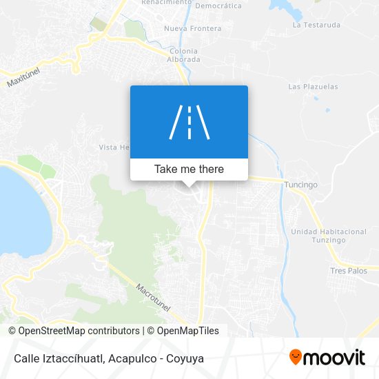 Calle Iztaccíhuatl map