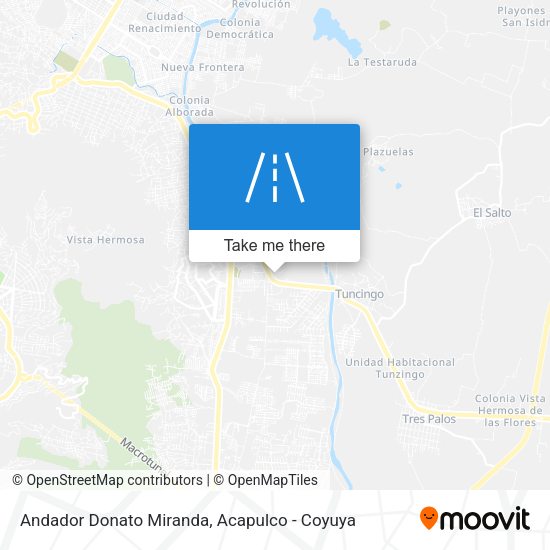Andador Donato Miranda map