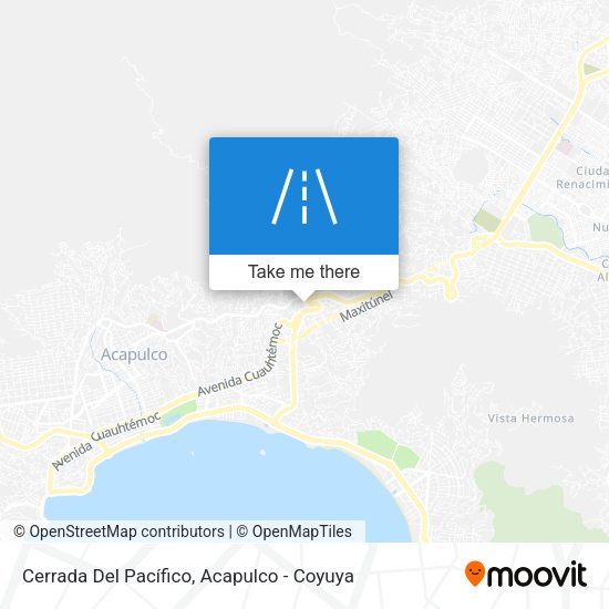 Mapa de Cerrada Del Pacífico