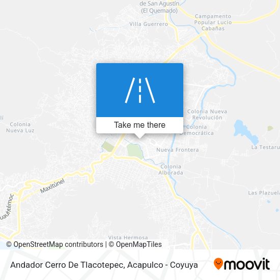 Andador Cerro De Tlacotepec map