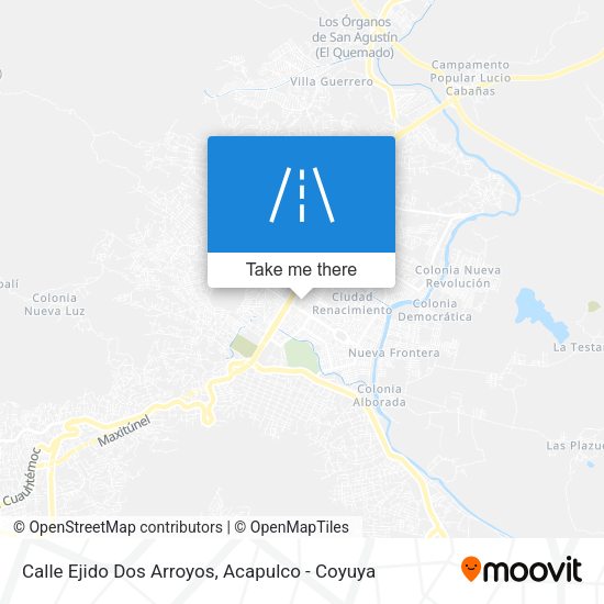 Calle Ejido Dos Arroyos map