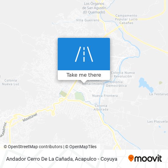 Mapa de Andador Cerro De La Cañada