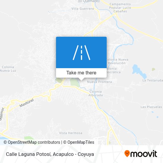 Mapa de Calle Laguna Potosí