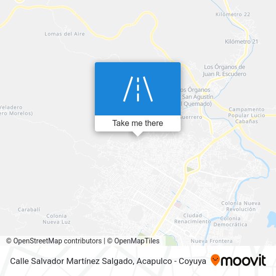 Mapa de Calle Salvador Martínez Salgado