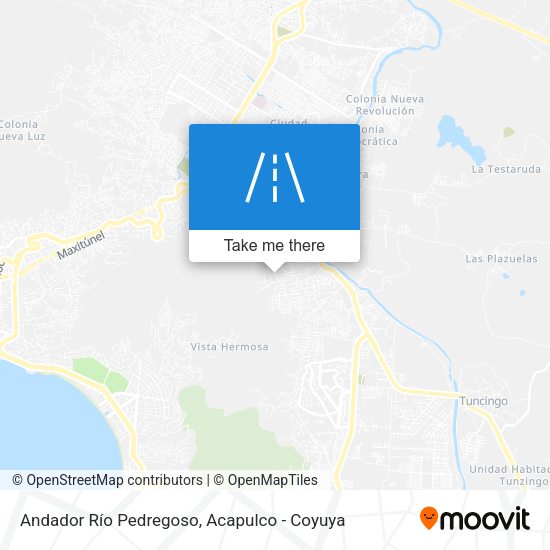 Andador Río Pedregoso map