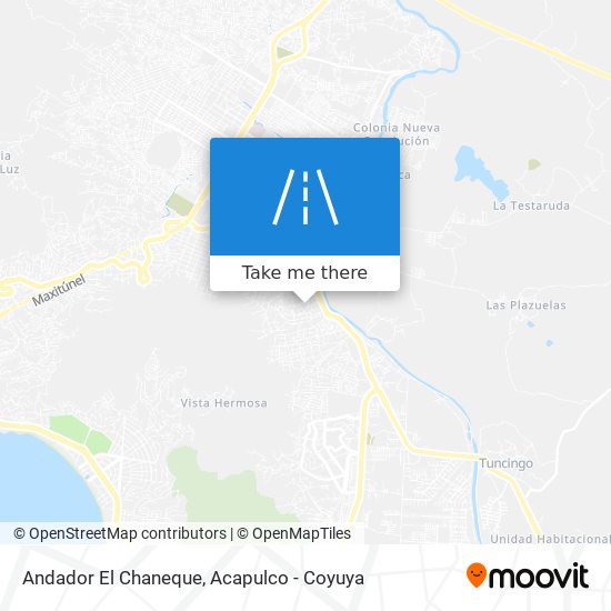 Andador El Chaneque map