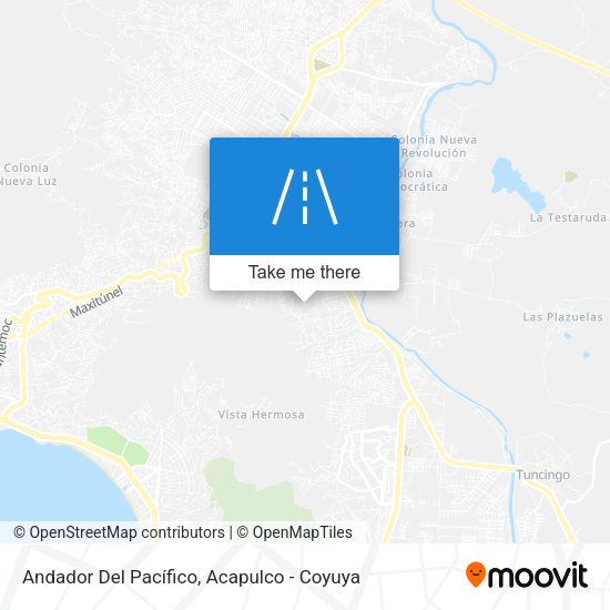 Mapa de Andador Del Pacífico