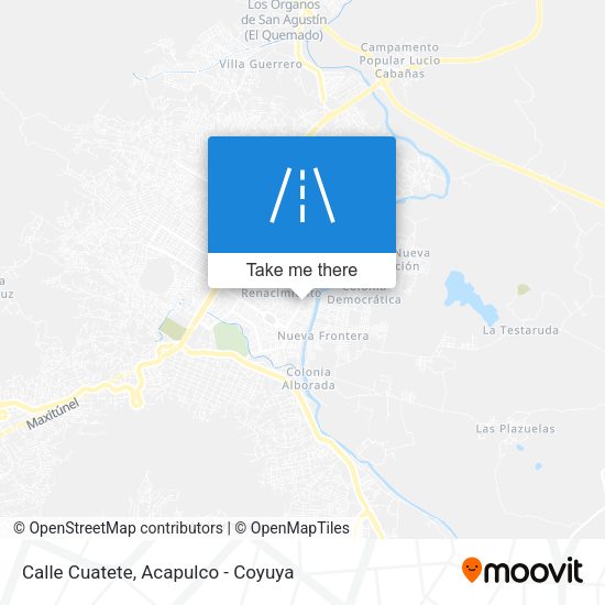 Mapa de Calle Cuatete