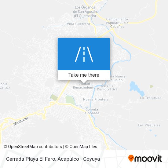 Cerrada Playa El Faro map