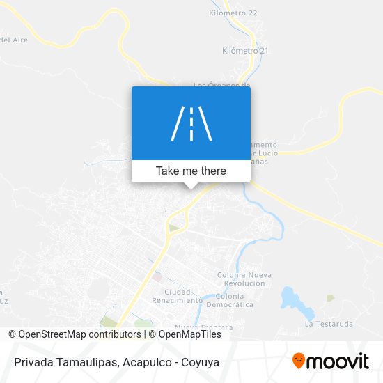 Mapa de Privada Tamaulipas