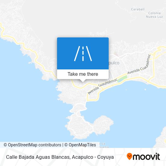 Calle Bajada Aguas Blancas map