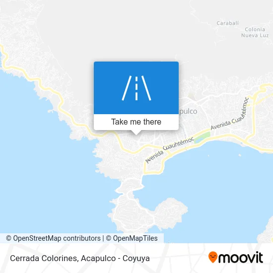 Cerrada Colorines map