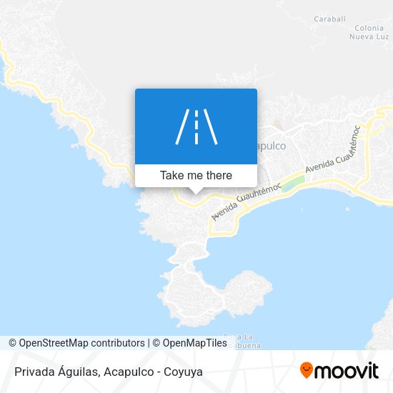 Privada Águilas map