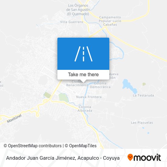 Mapa de Andador Juan García Jiménez