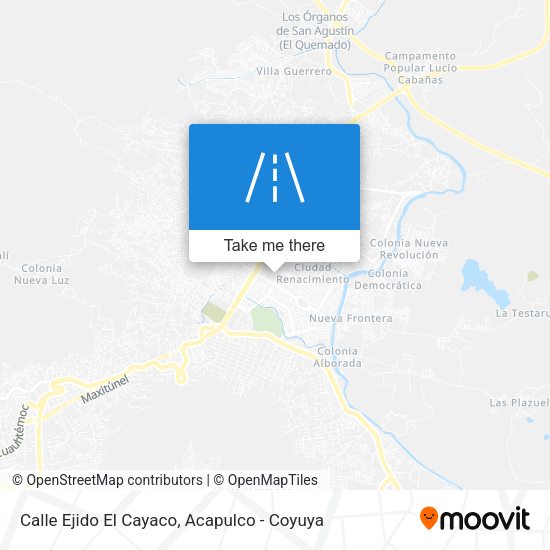 Calle Ejido El Cayaco map
