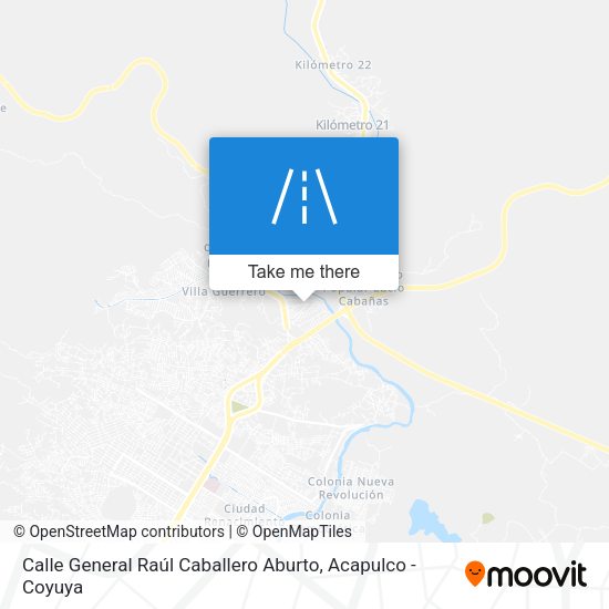 Calle General Raúl Caballero Aburto map