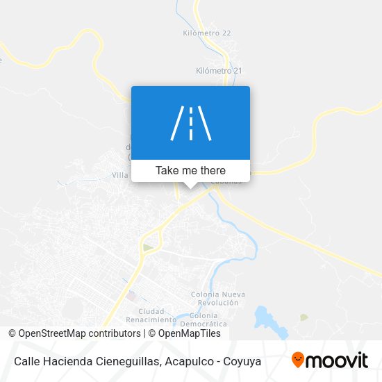 Calle Hacienda Cieneguillas map