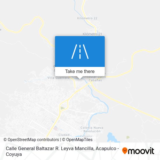 Calle General Baltazar R. Leyva Mancilla map