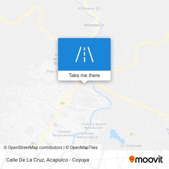 Mapa de Calle De La Cruz