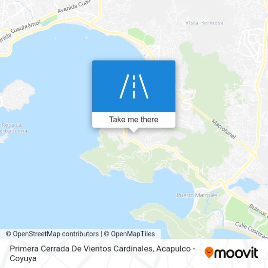 Primera Cerrada De Vientos Cardinales map