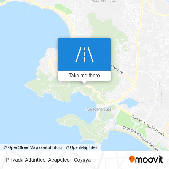 Mapa de Privada Atlántico