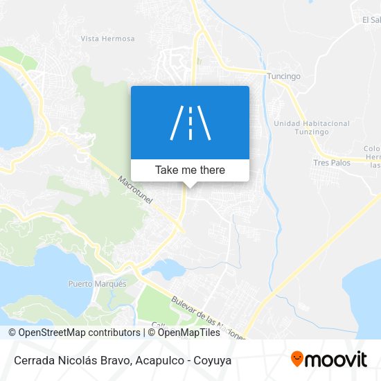 Cerrada Nicolás Bravo map