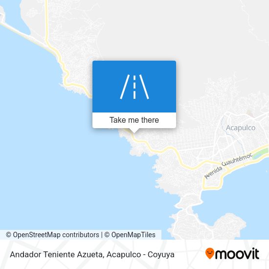 Andador Teniente Azueta map