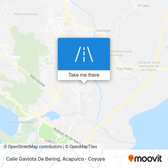 Mapa de Calle Gaviota De Bering
