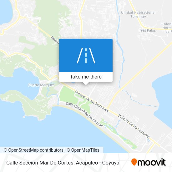 Mapa de Calle Sección Mar De Cortés